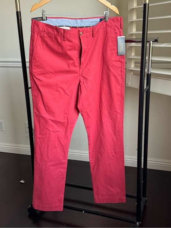 Polo Ralph Lauren Other - Polo Ralph Lauren Men's Straight-Fit Washed Stretch Chino Pants 38x32 Red NWT